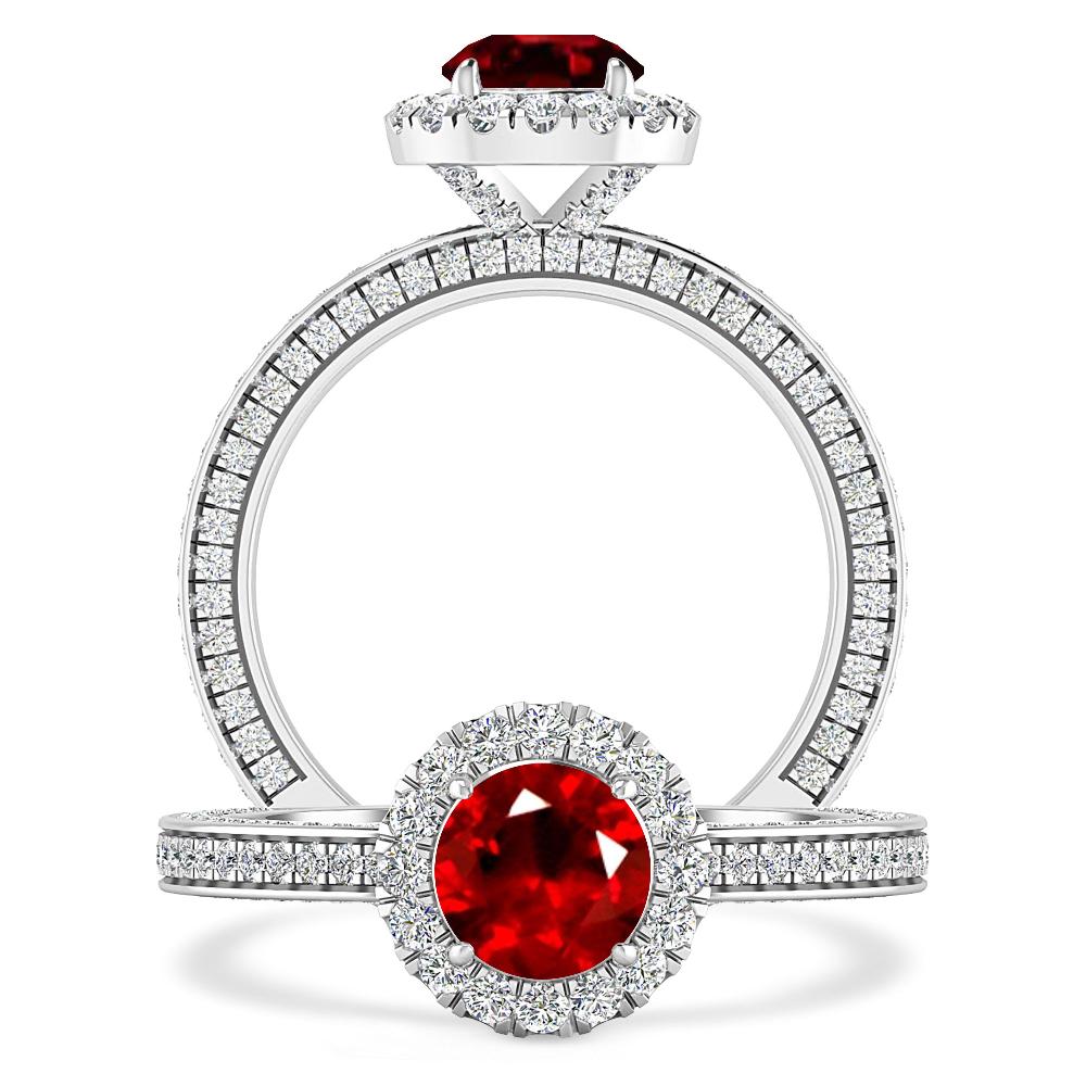 White Gold - Ruby