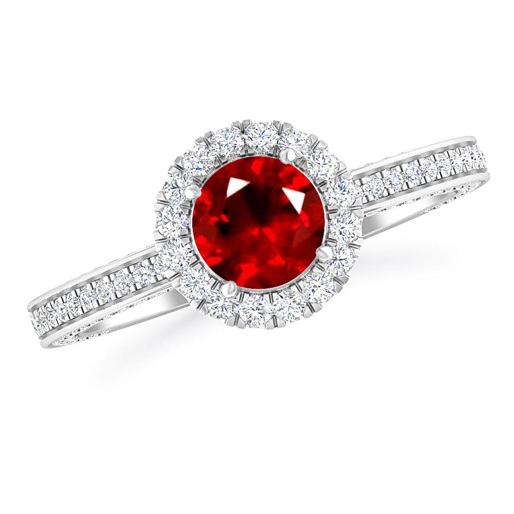 White Gold - Ruby