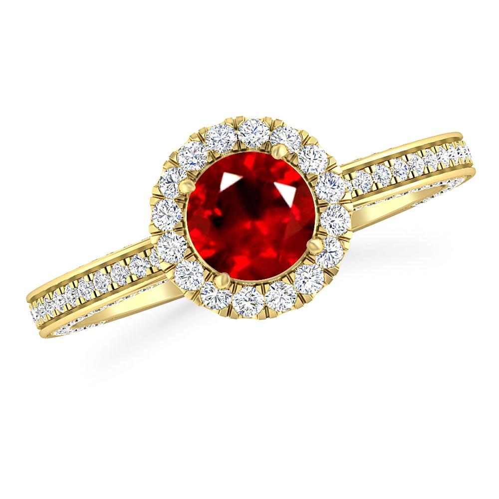 Yellow Gold - Ruby