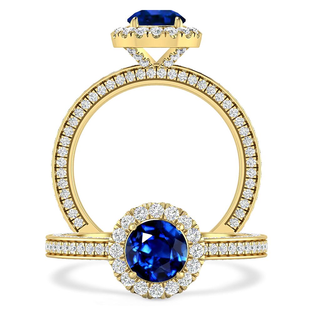 Yellow Gold - Sapphire