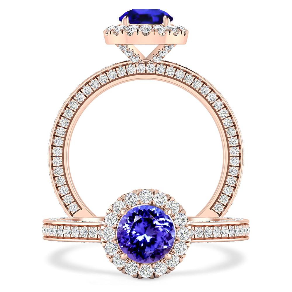 Rose Gold - Tanzanite