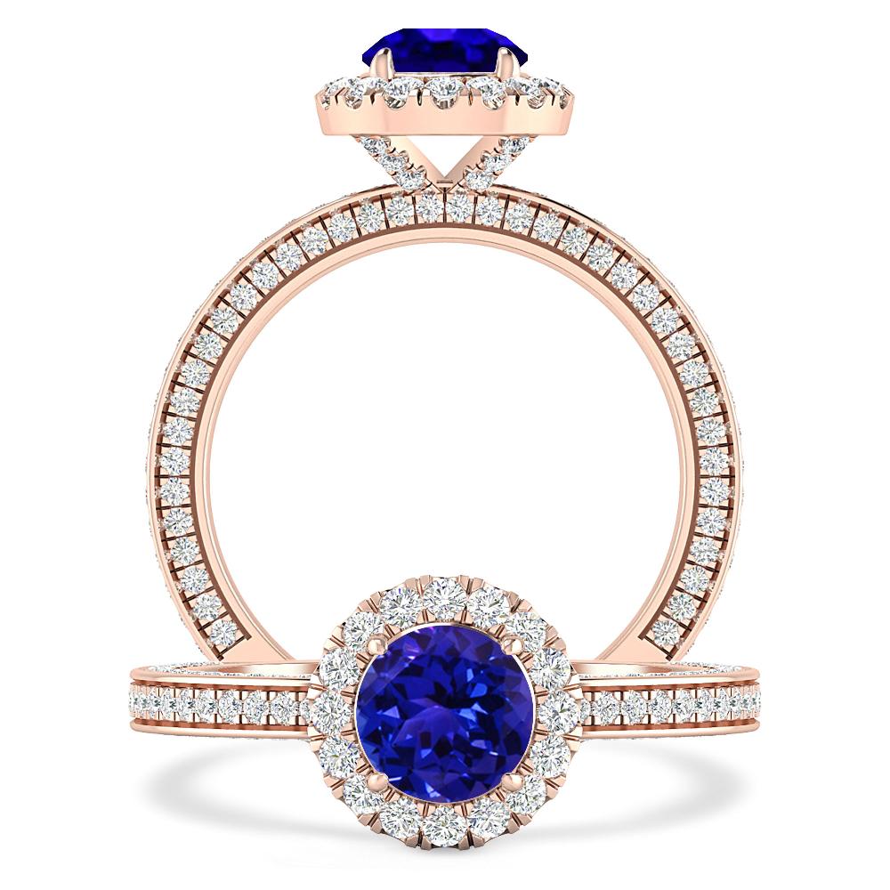 Rose Gold - Tanzanite