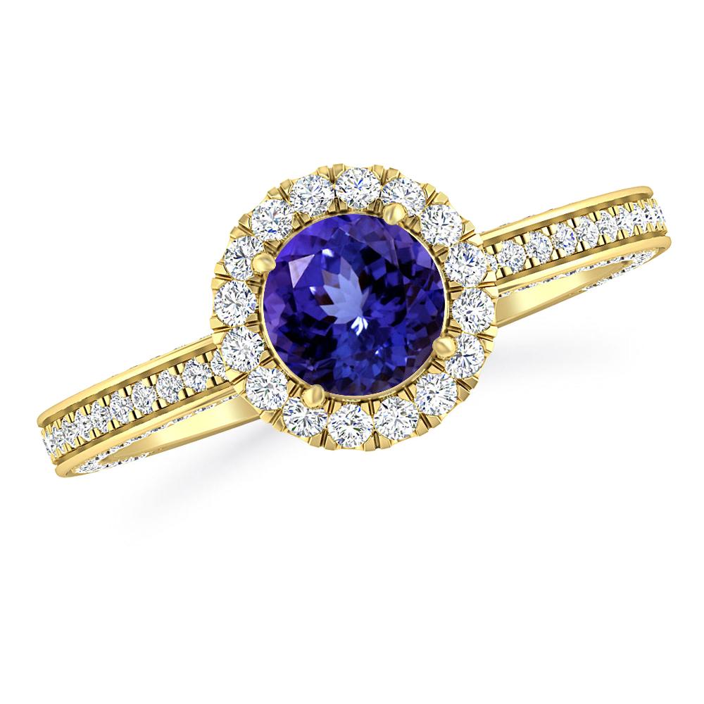 Yellow Gold - Tanzanite