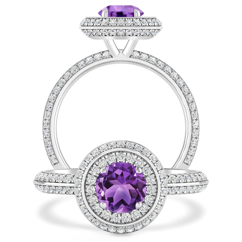 White Gold - Amethyst