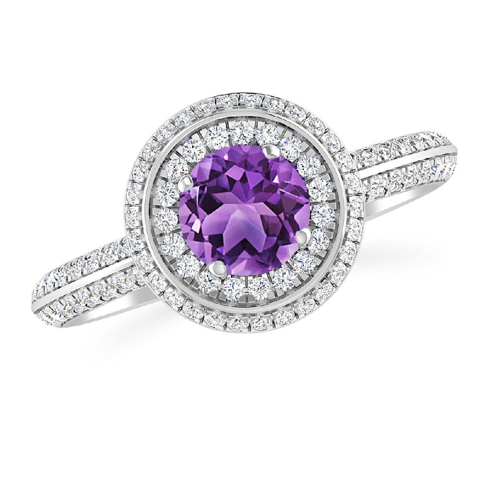 White Gold - Amethyst