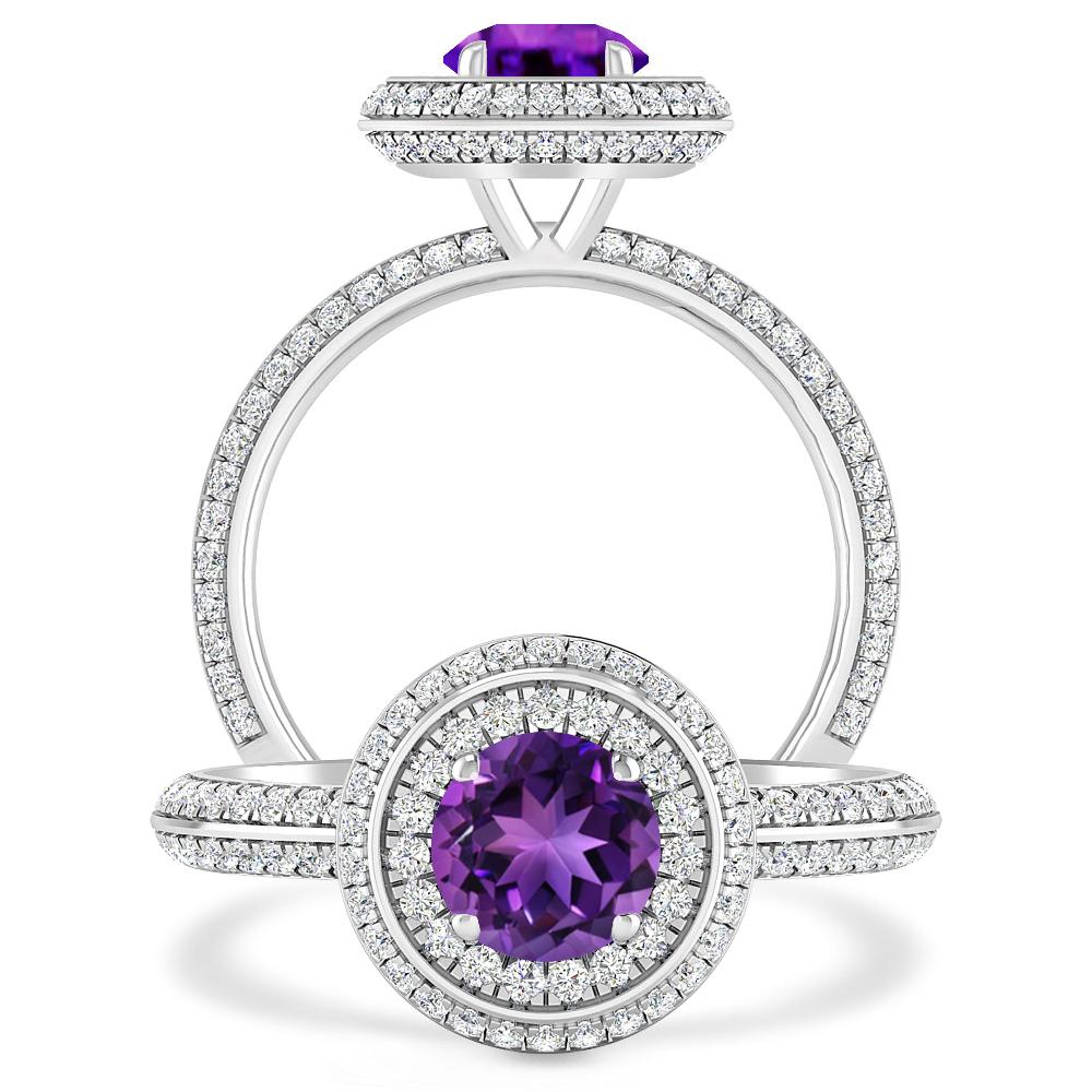 White Gold - Amethyst