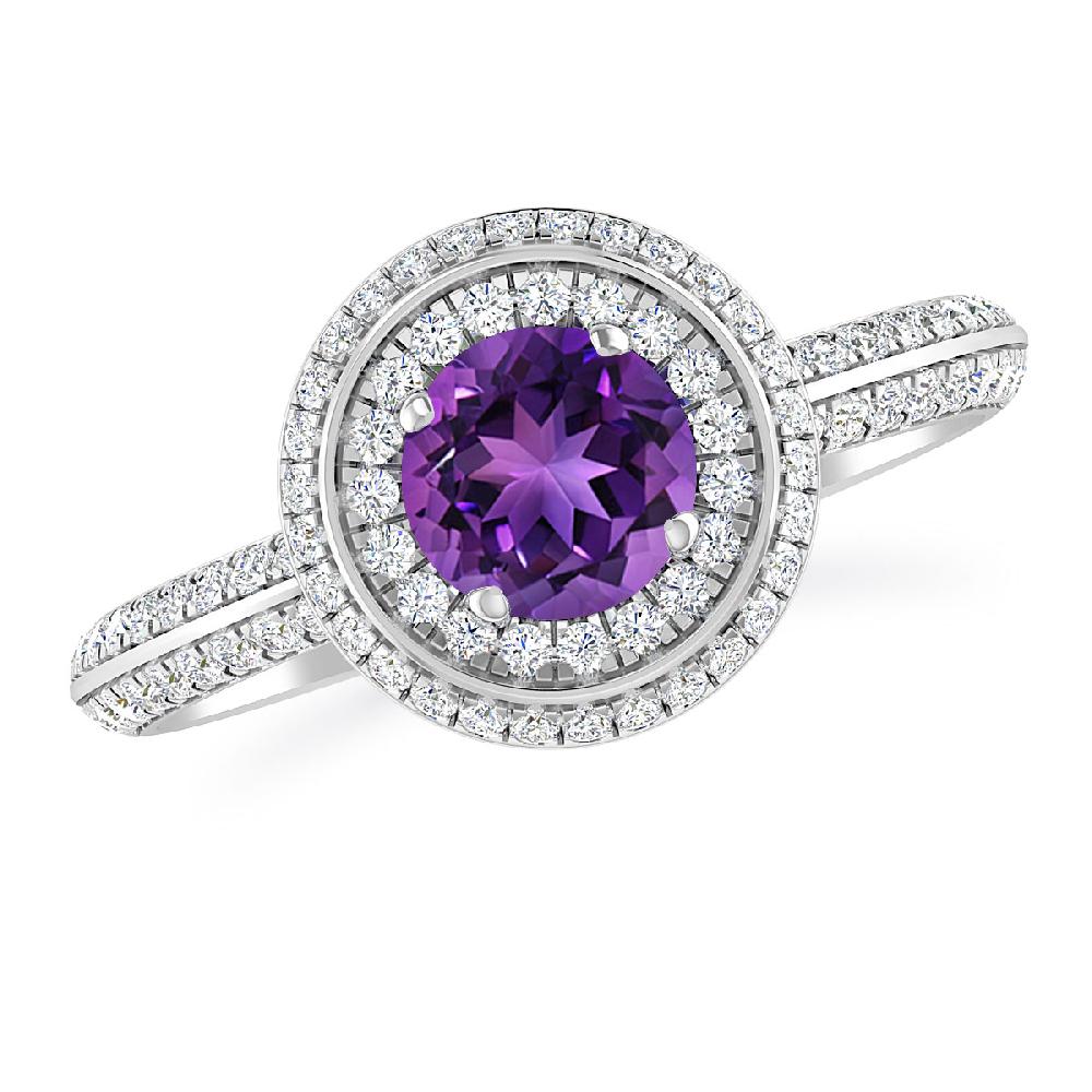 White Gold - Amethyst