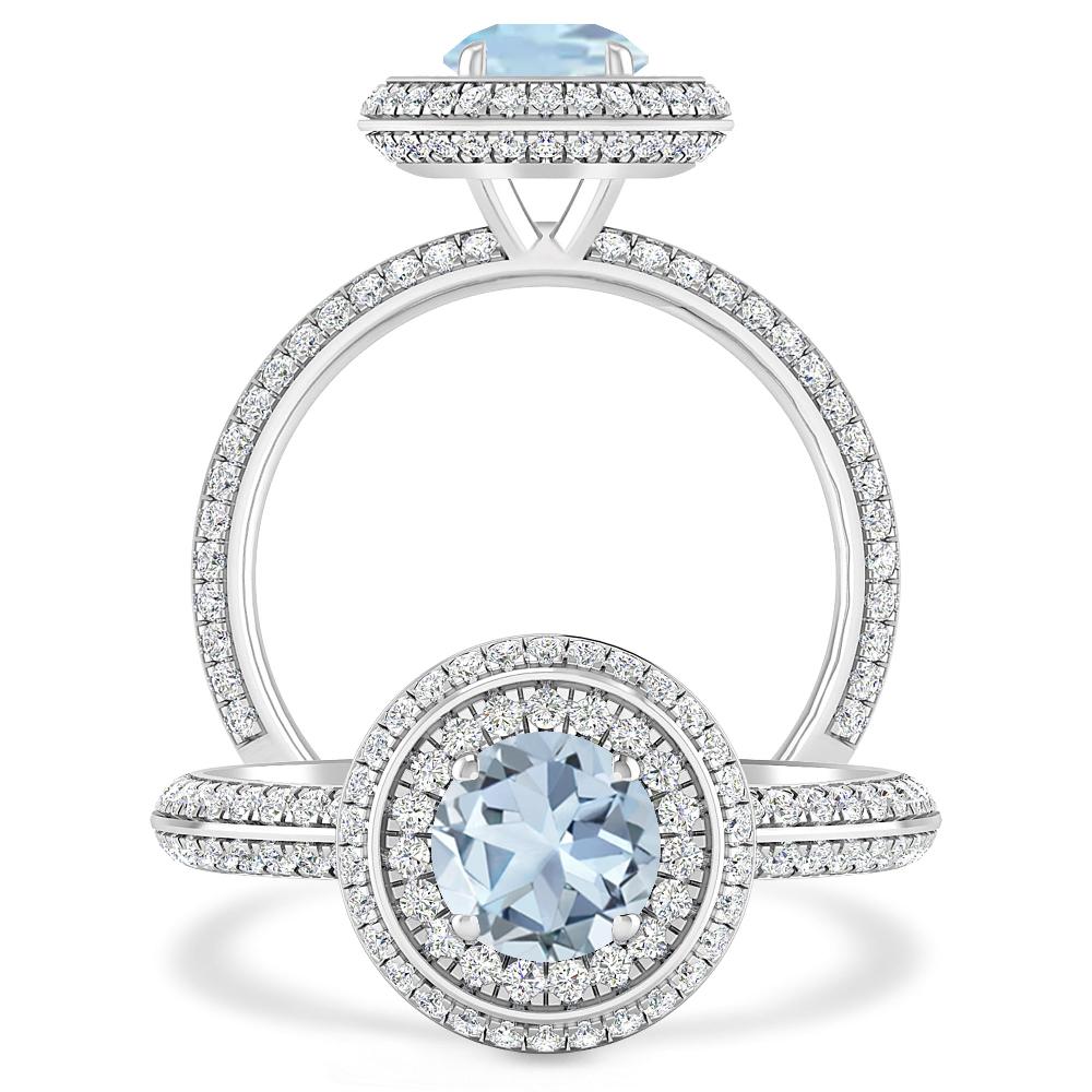 White Gold - Aquamarine