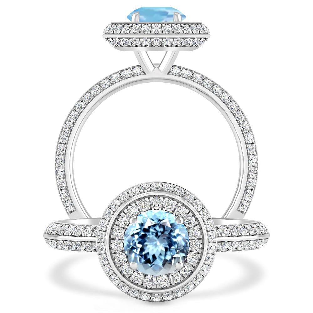 White Gold - Aquamarine