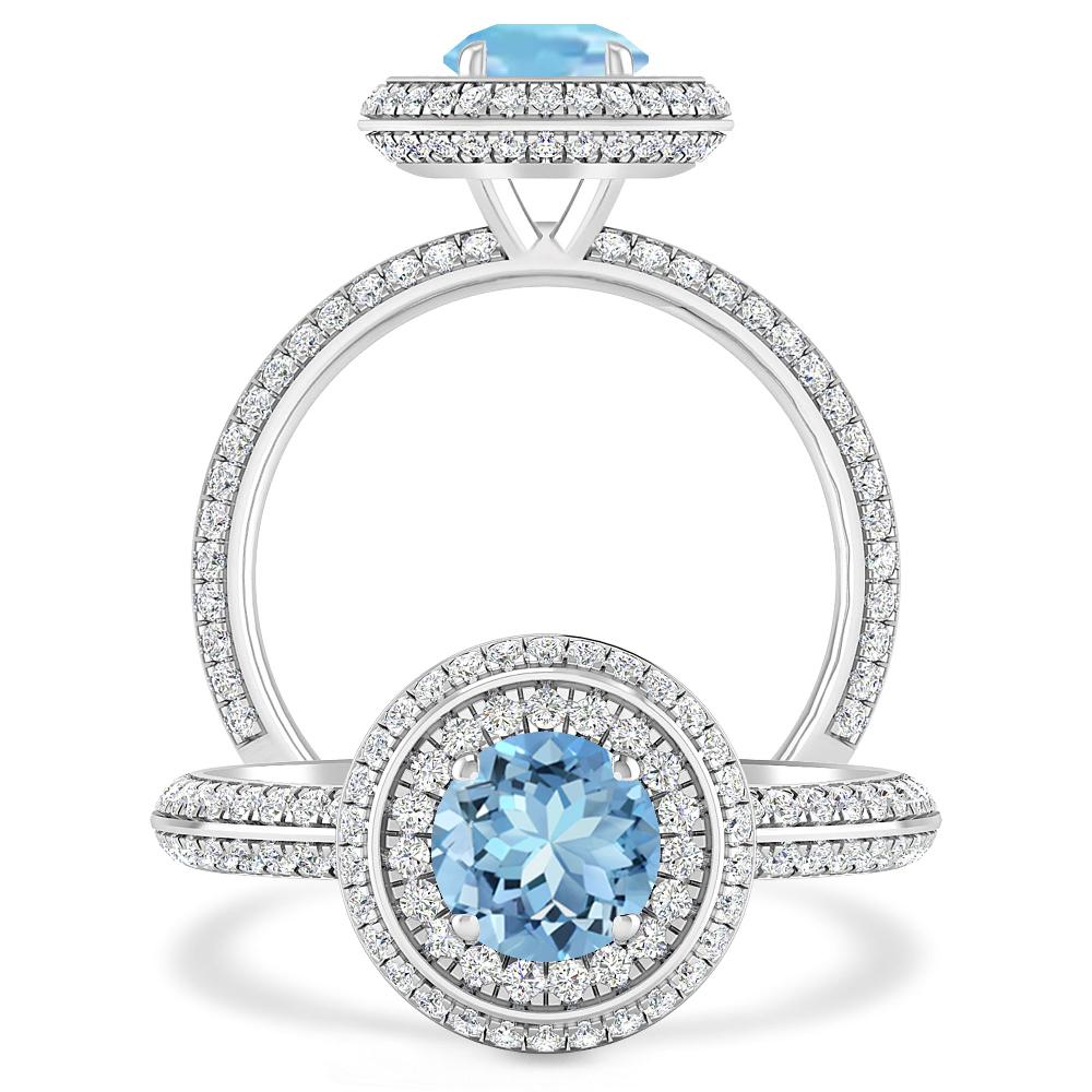 White Gold - Aquamarine