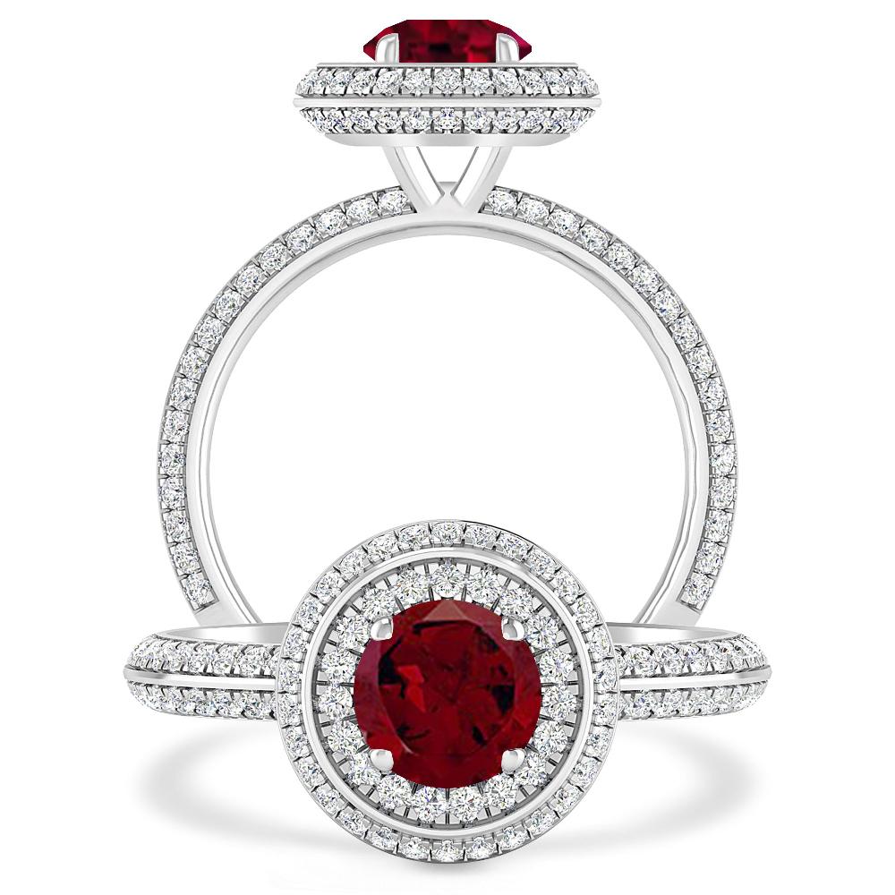 White Gold - Garnet