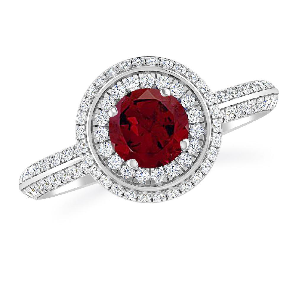 White Gold - Garnet