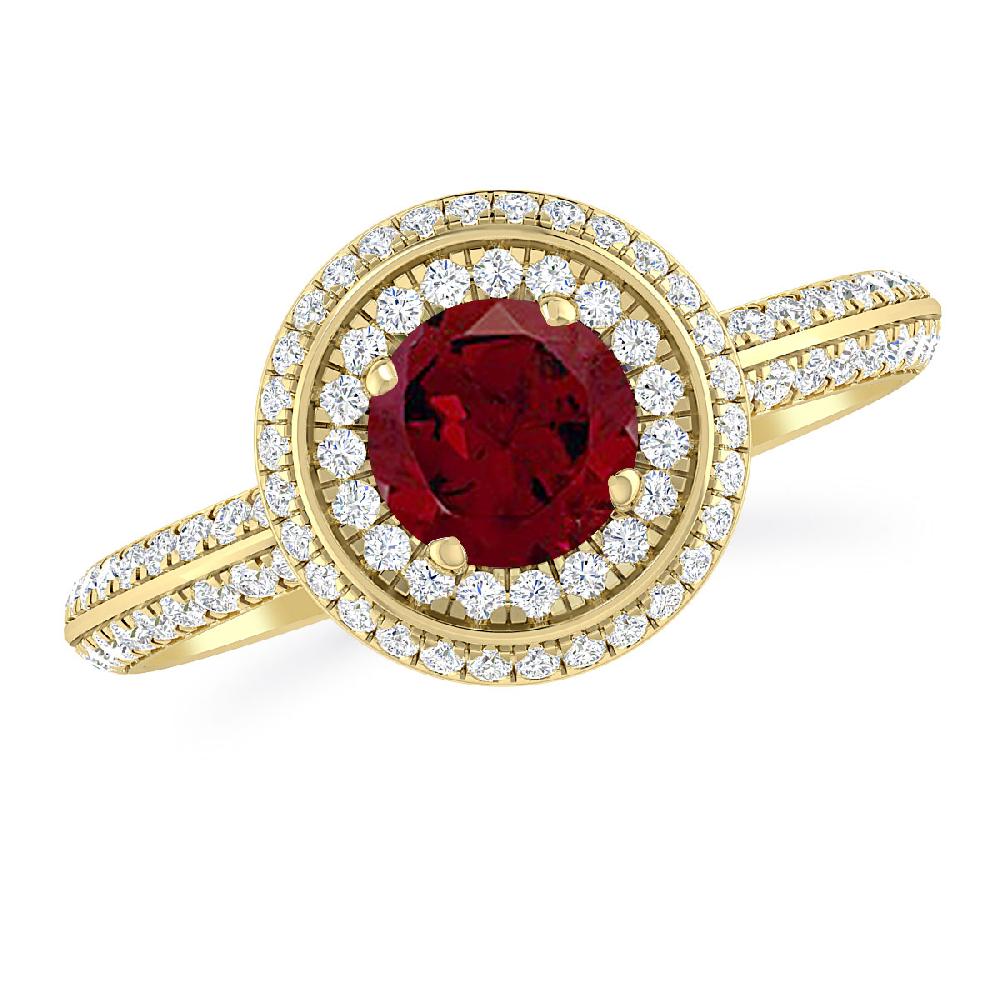 Yellow Gold - Garnet