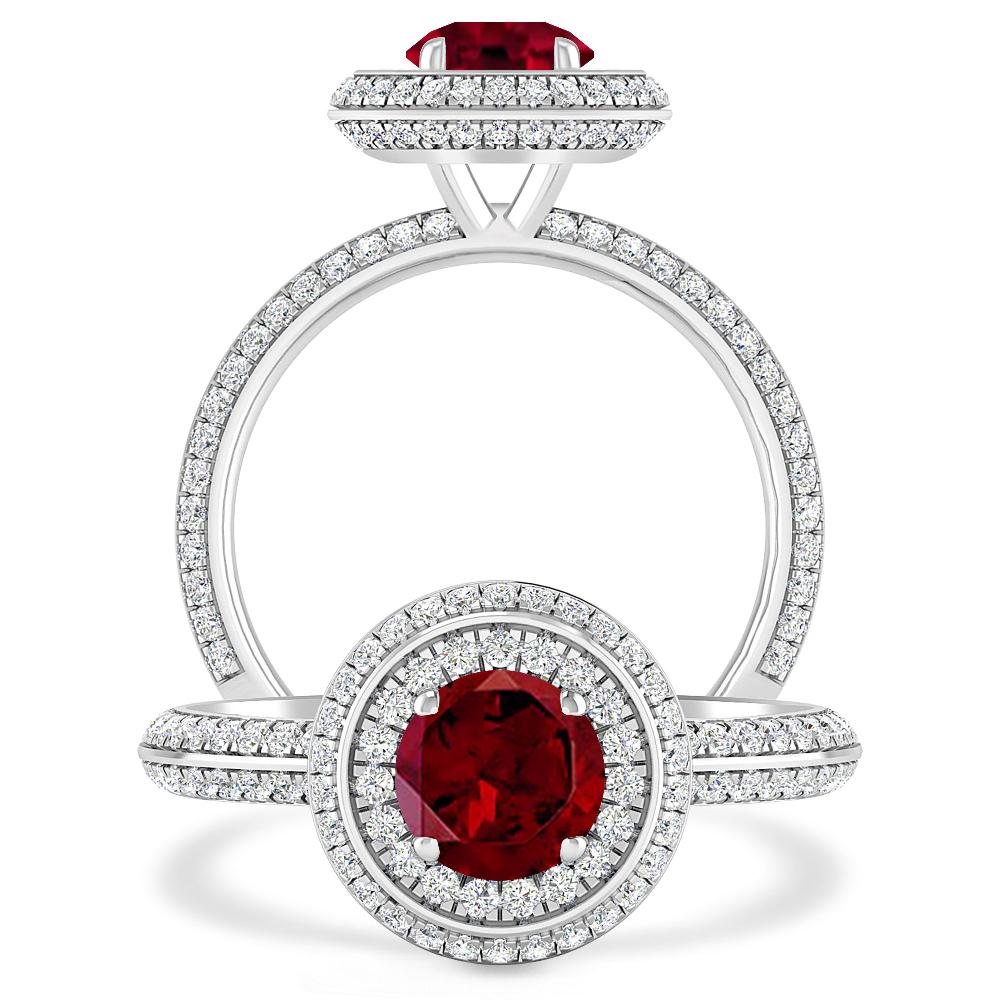 White Gold - Garnet