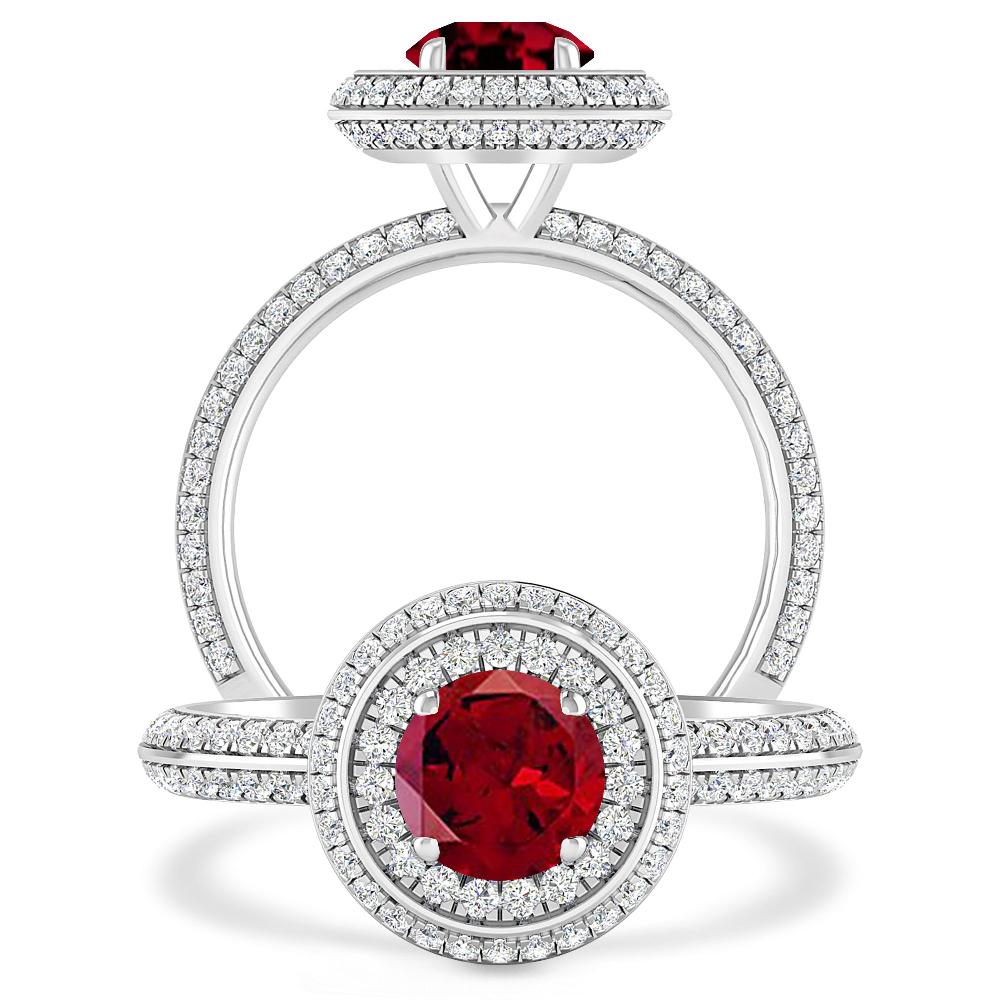 White Gold - Garnet