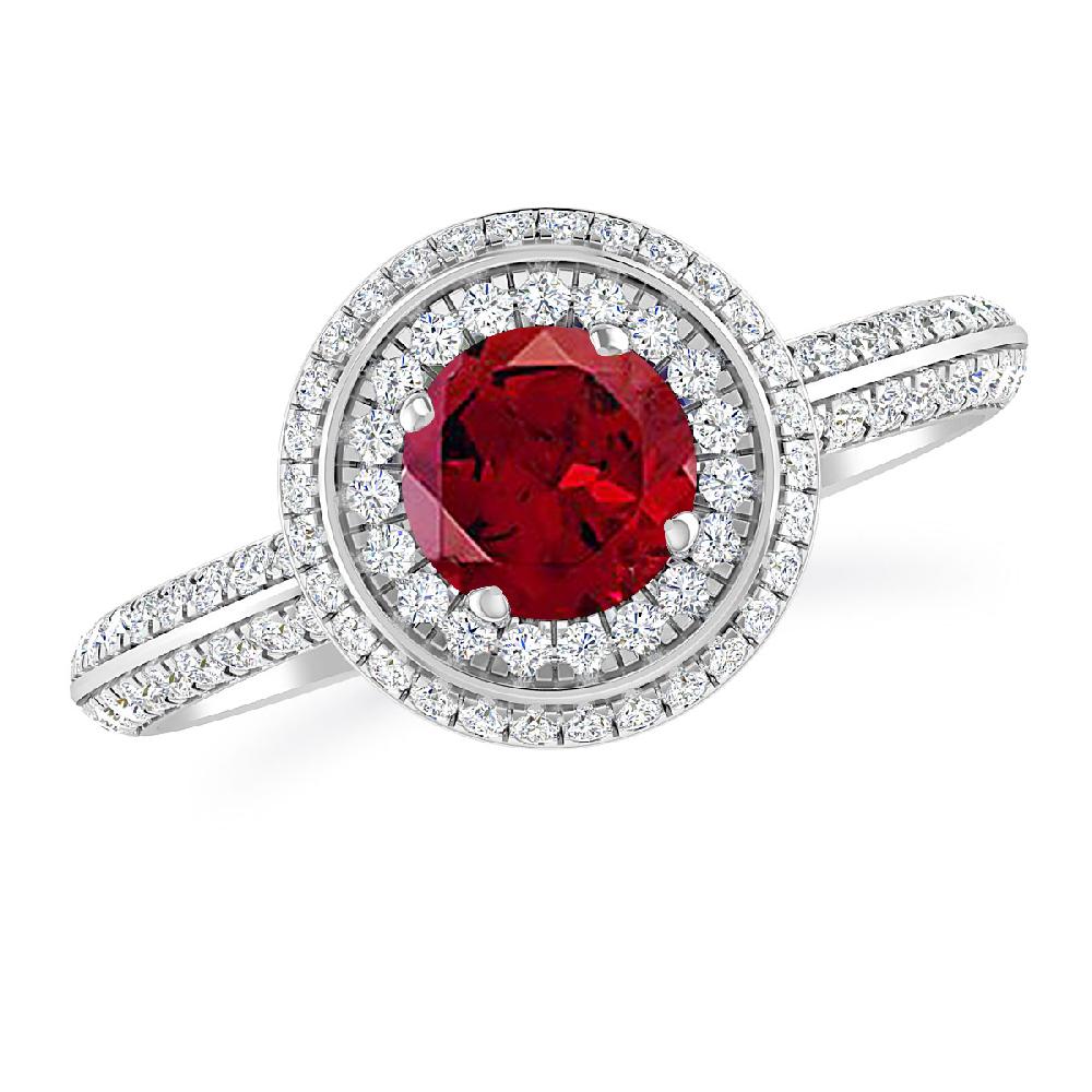 White Gold - Garnet