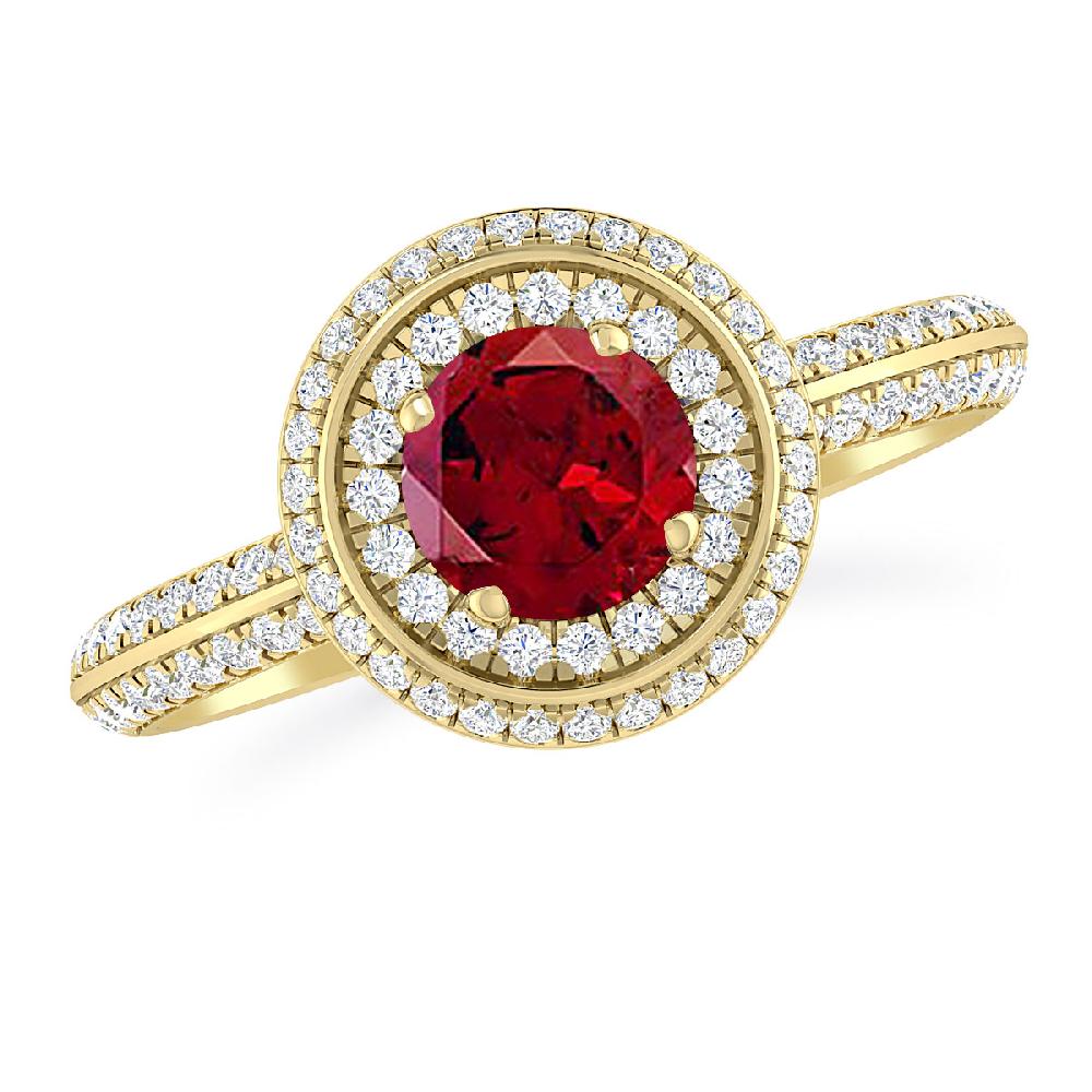 Yellow Gold - Garnet