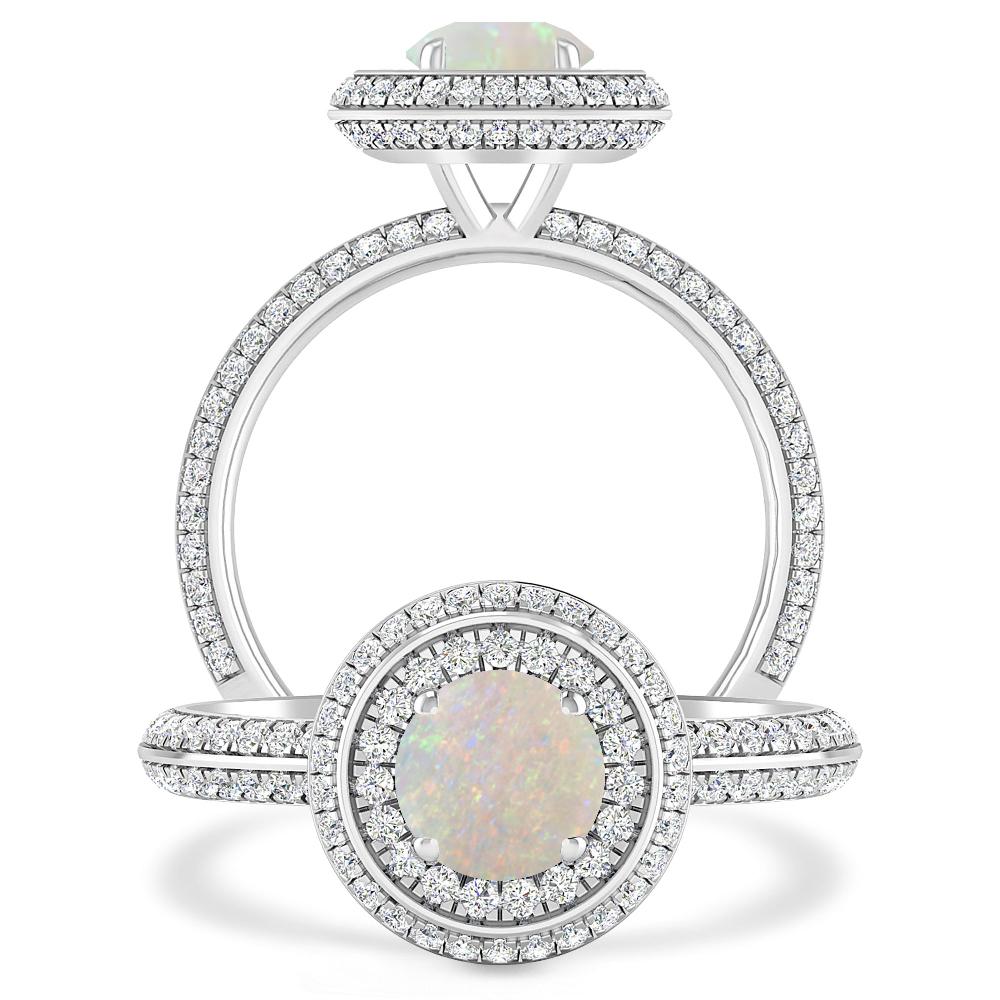 White Gold - Opal