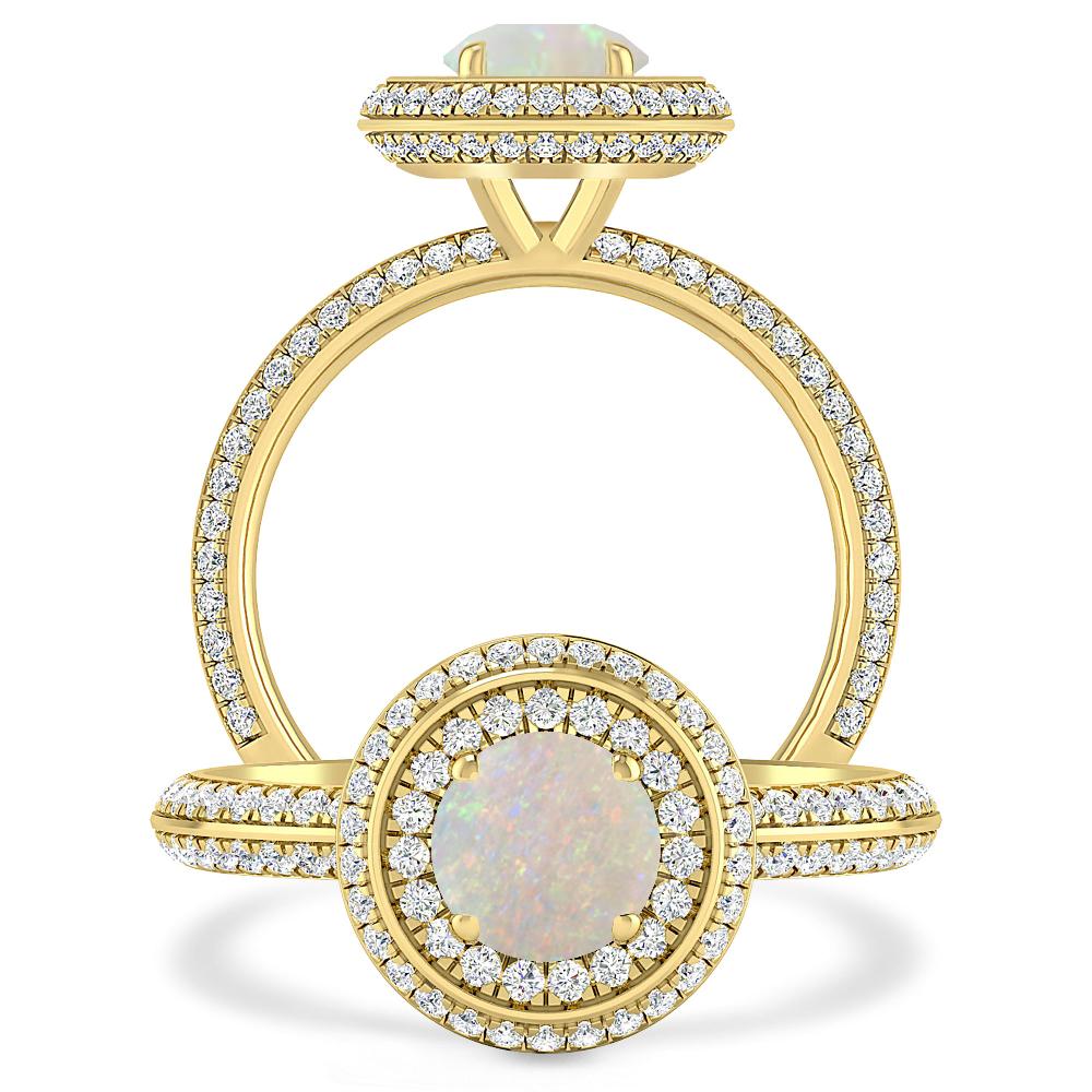 Yellow Gold - Opal