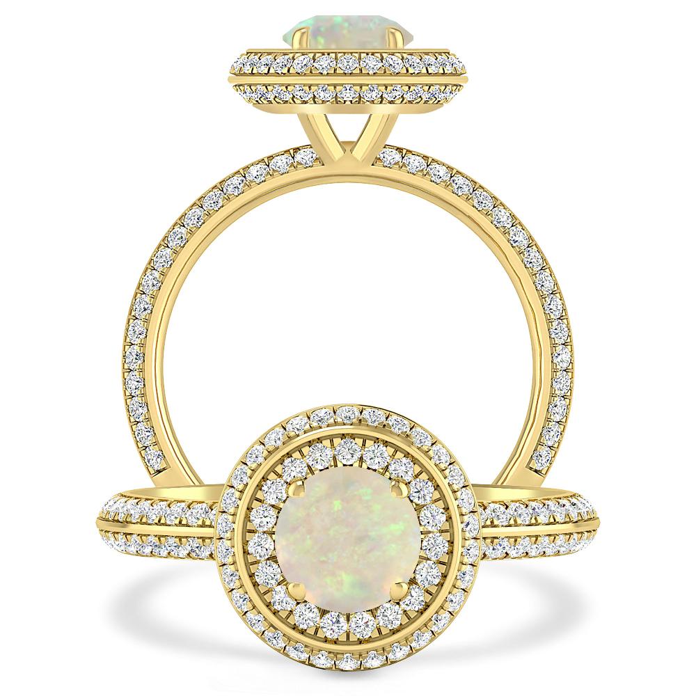 Yellow Gold - Opal