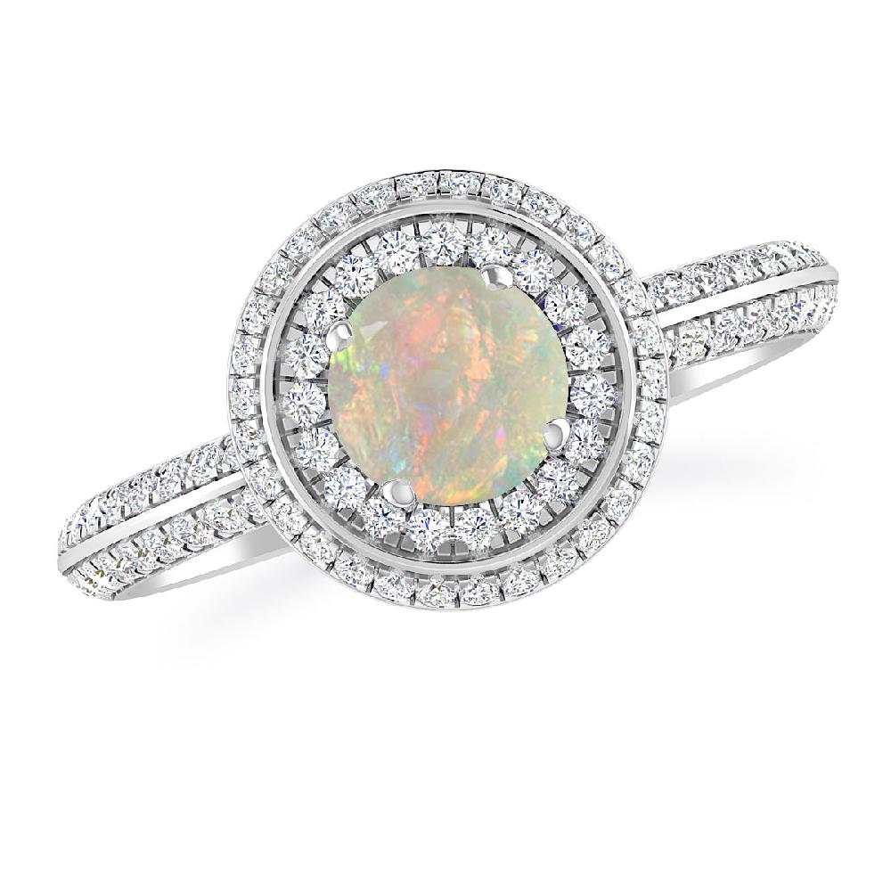 White Gold - Opal