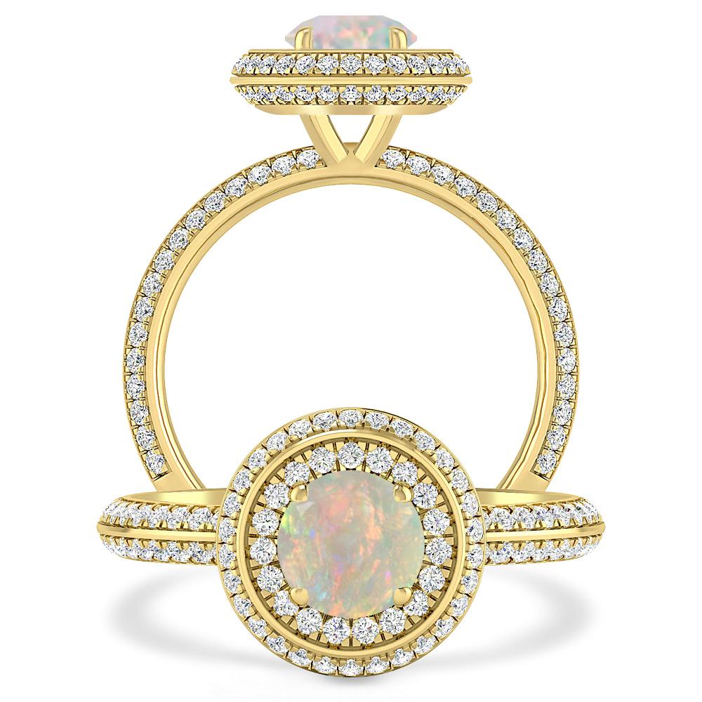 Yellow Gold - Opal