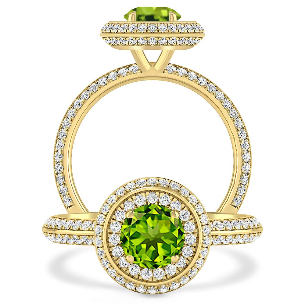 Yellow Gold - Peridot