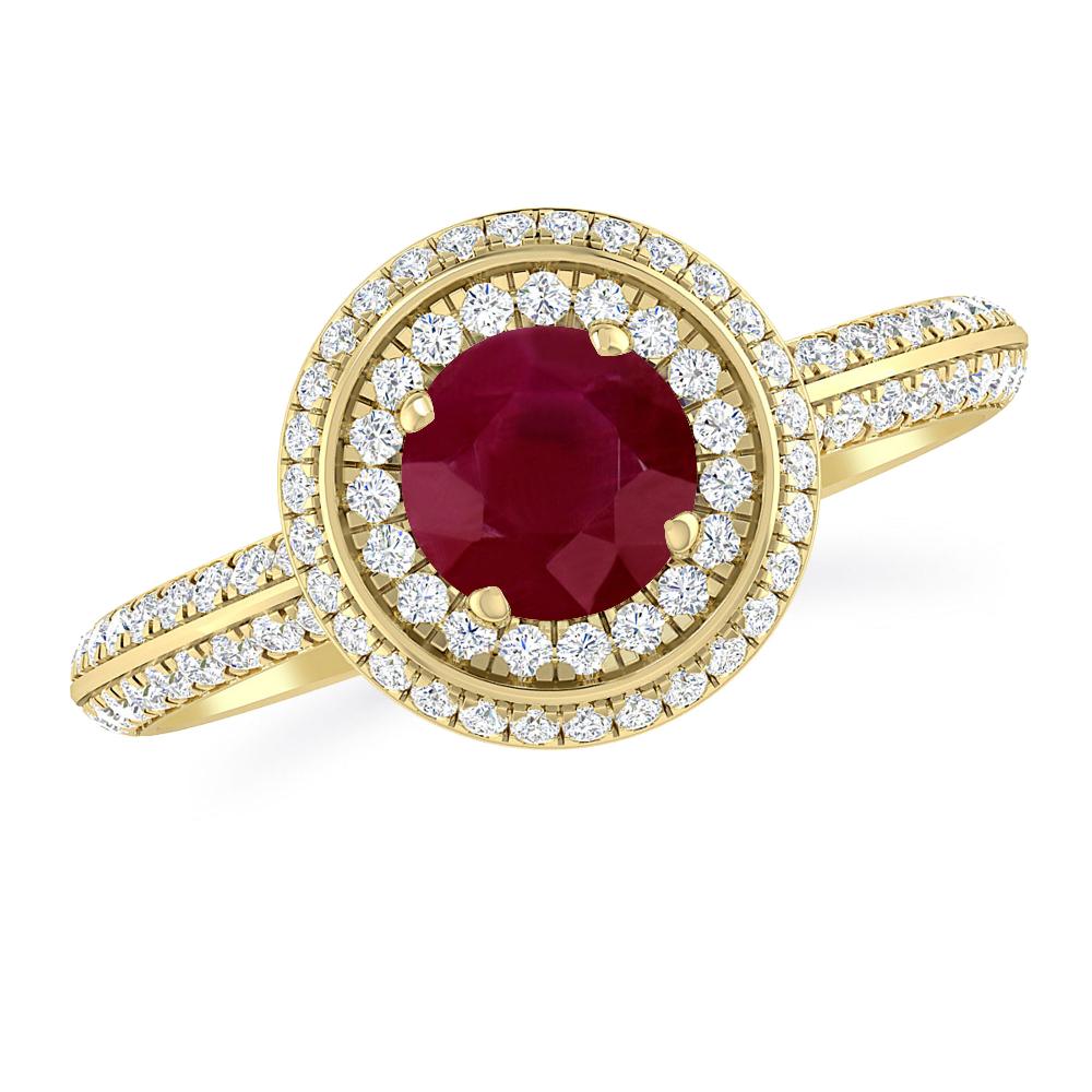 Yellow Gold - Ruby