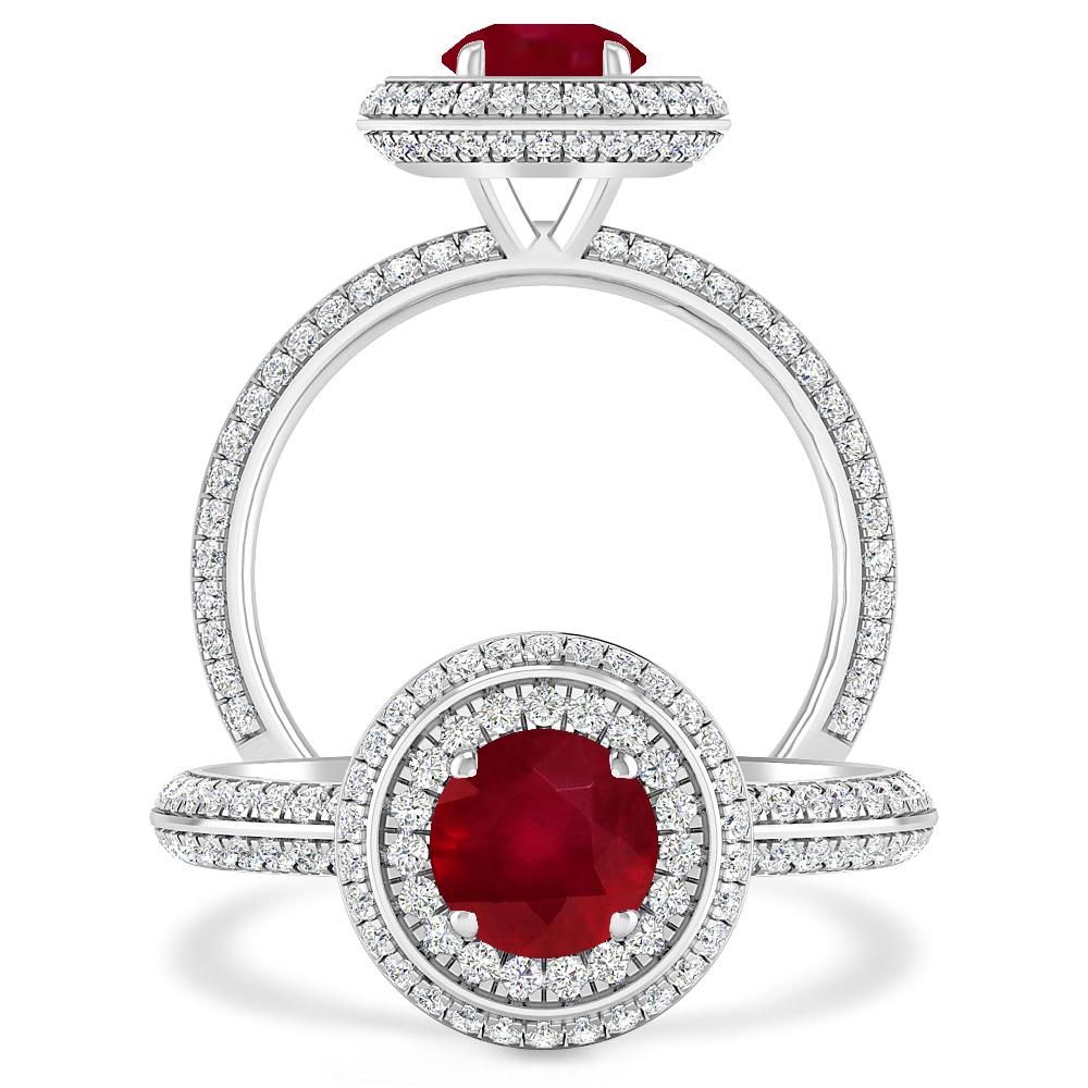 White Gold - Ruby