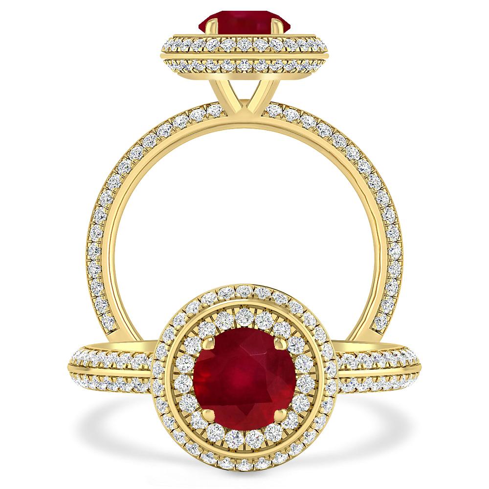 Yellow Gold - Ruby