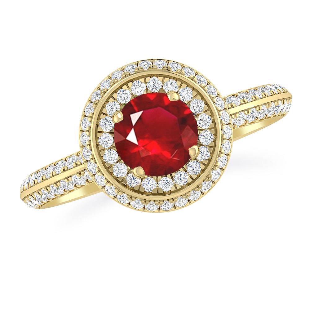 Yellow Gold - Ruby