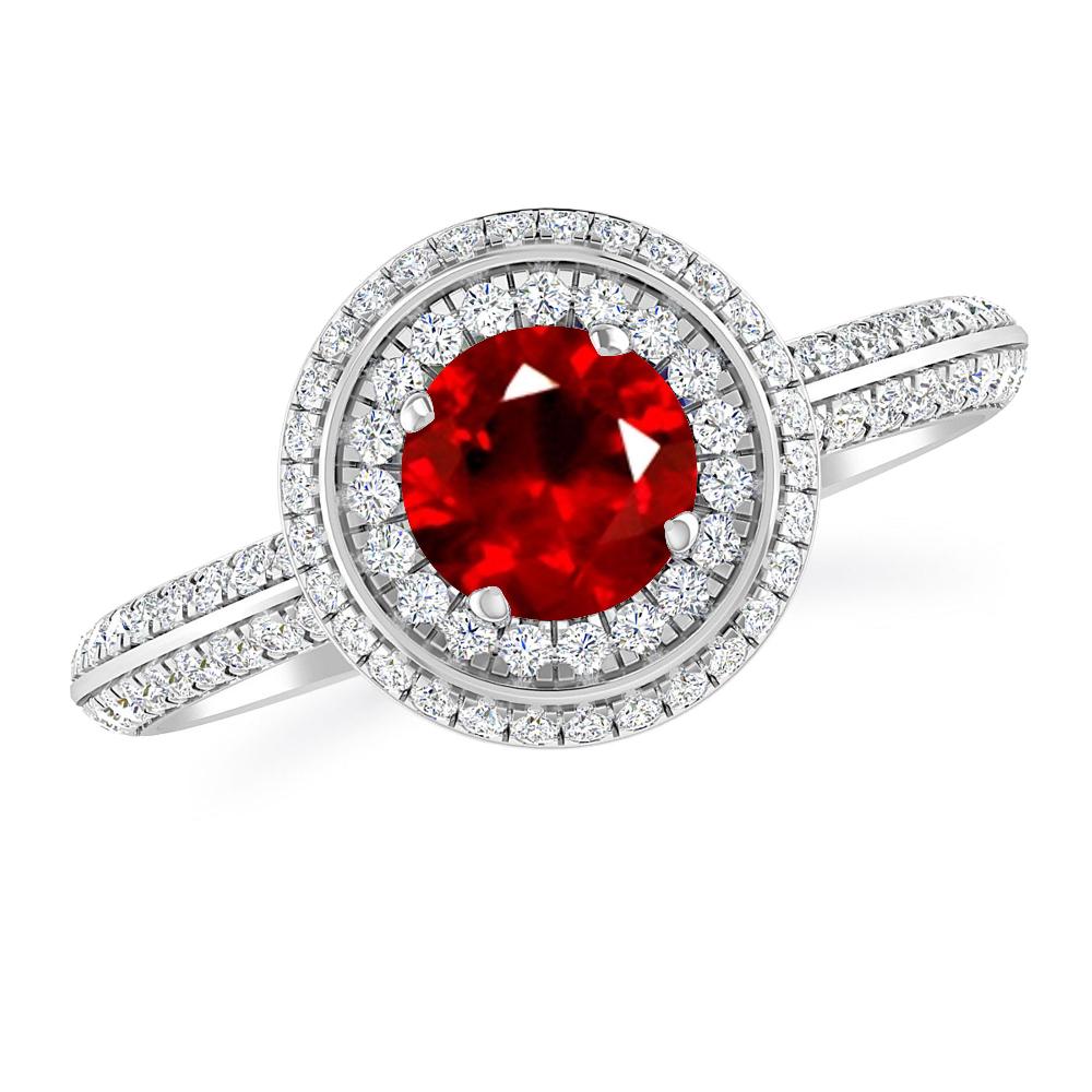 White Gold - Ruby