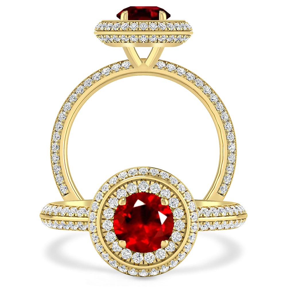 Yellow Gold - Ruby