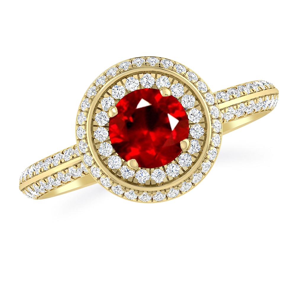 Yellow Gold - Ruby