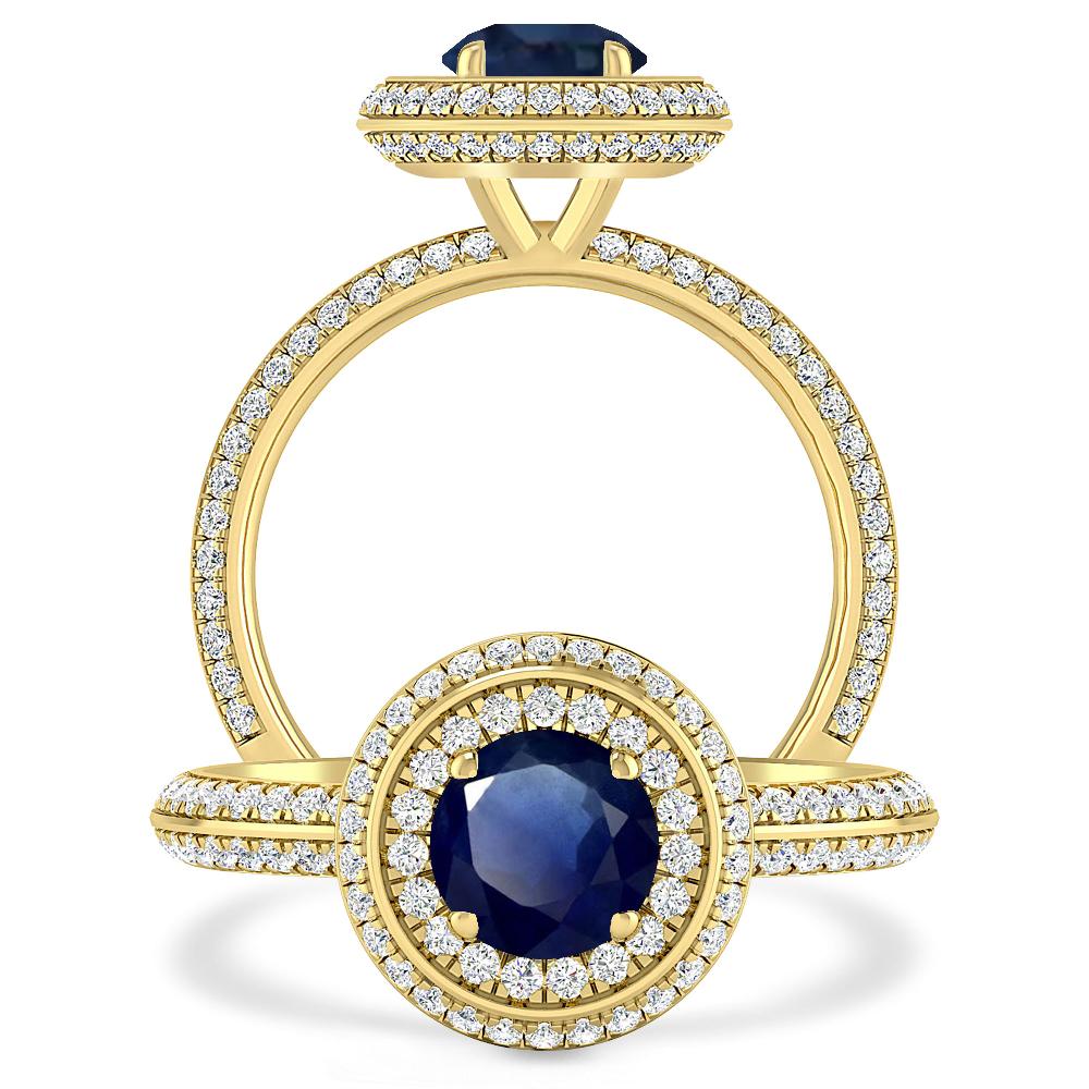 Yellow Gold - Sapphire