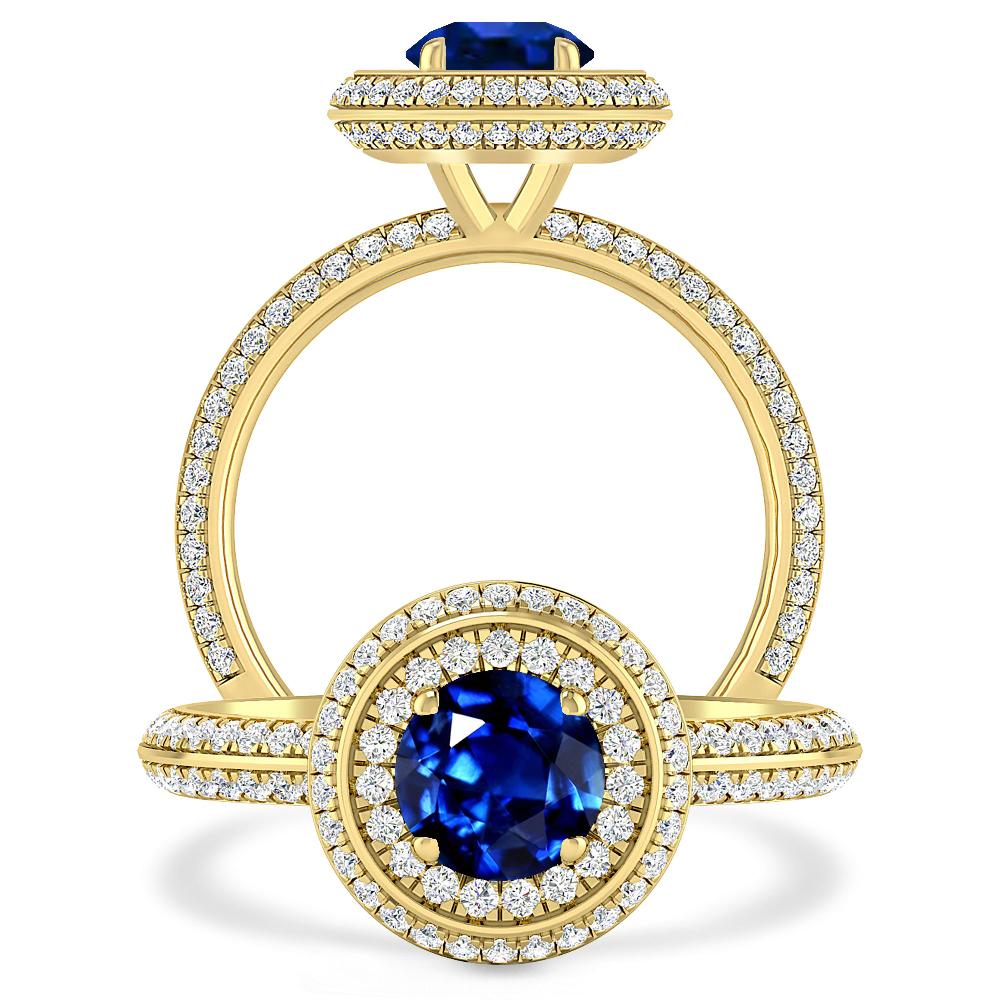 Yellow Gold - Sapphire