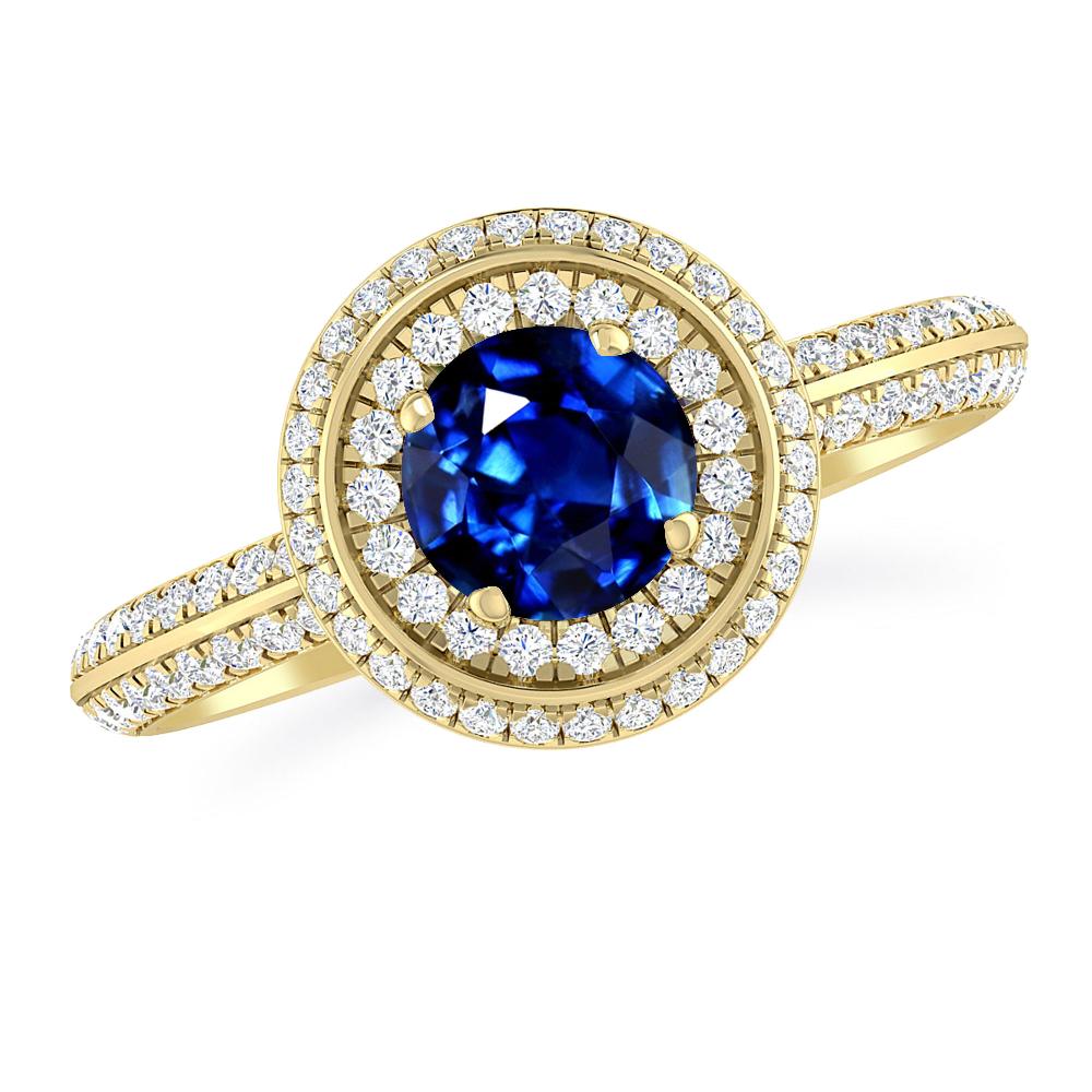 Yellow Gold - Sapphire