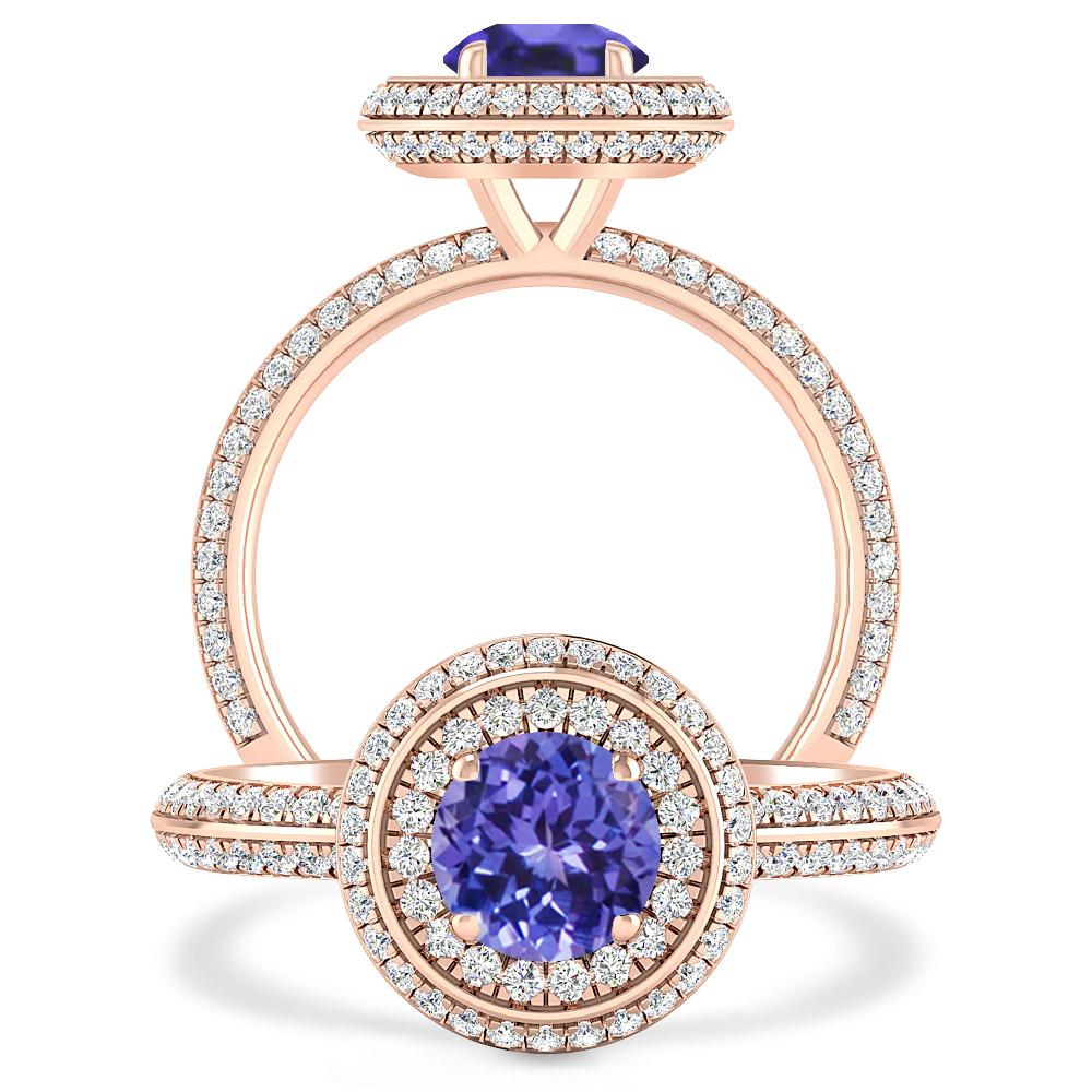 Rose Gold - Tanzanite