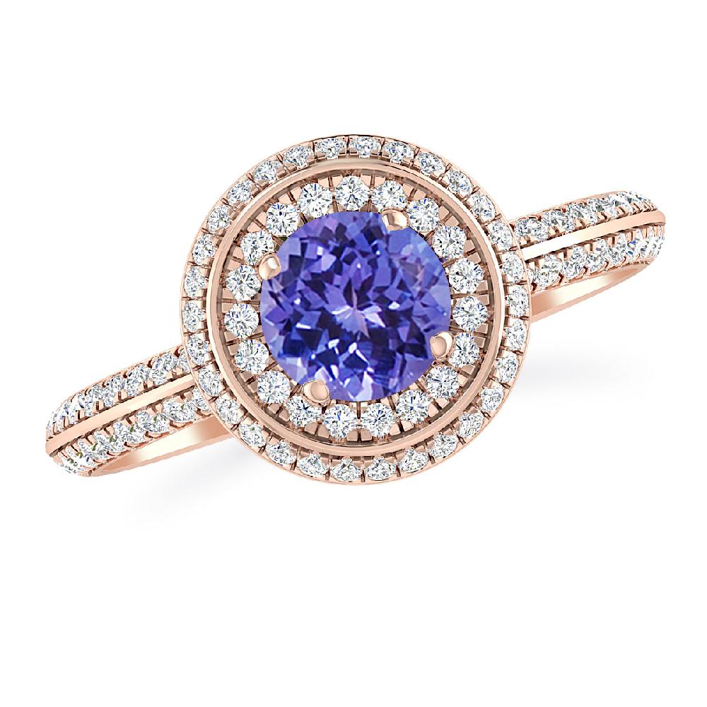 Rose Gold - Tanzanite