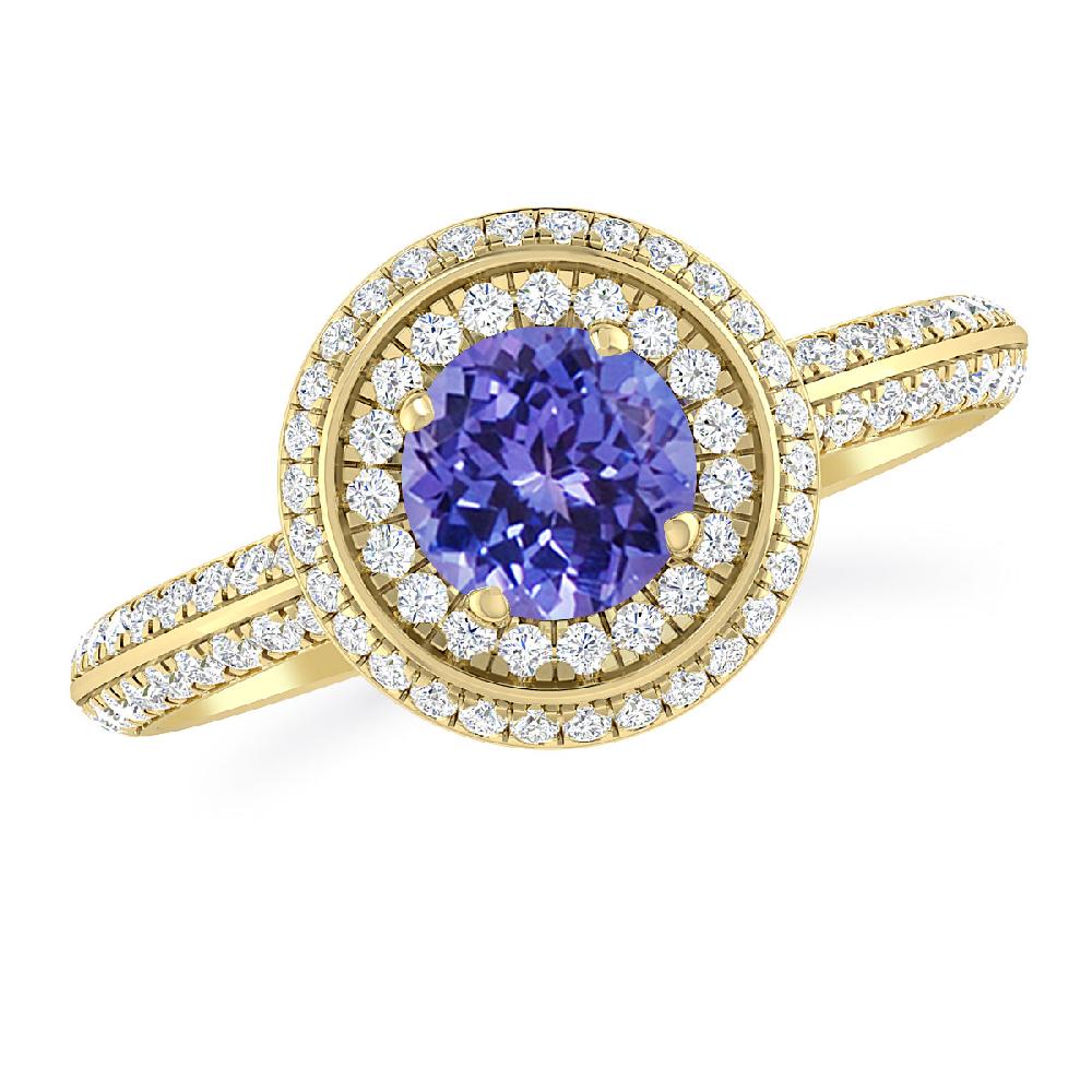 Yellow Gold - Tanzanite