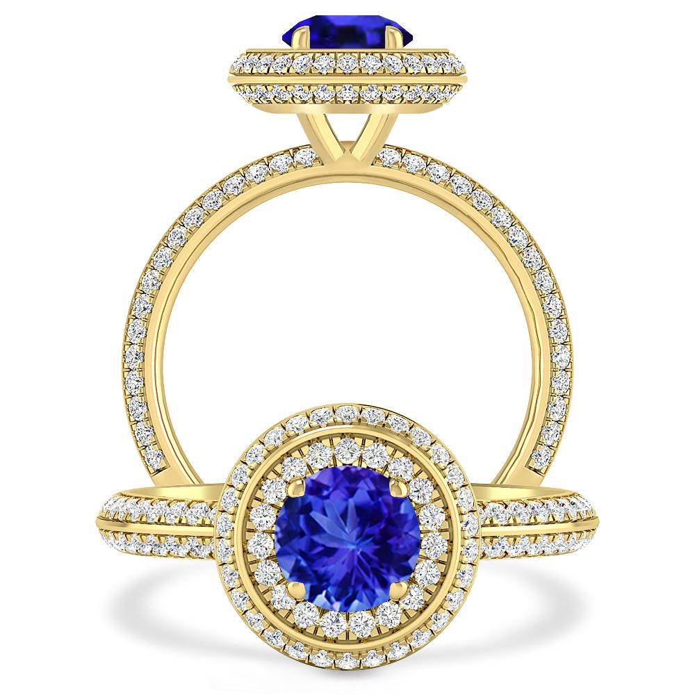 Yellow Gold - Tanzanite