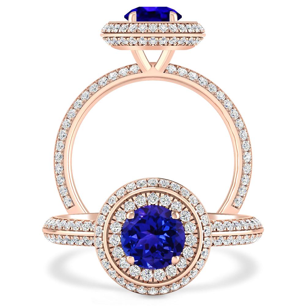 Rose Gold - Tanzanite