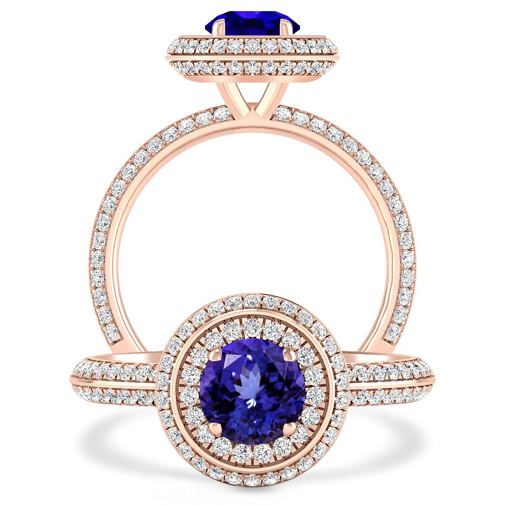 Rose Gold - Tanzanite