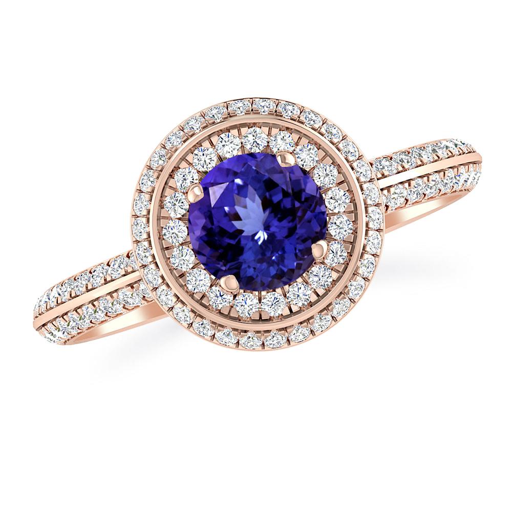 Rose Gold - Tanzanite