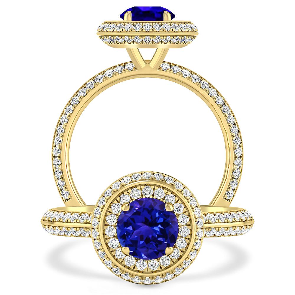 Yellow Gold - Tanzanite