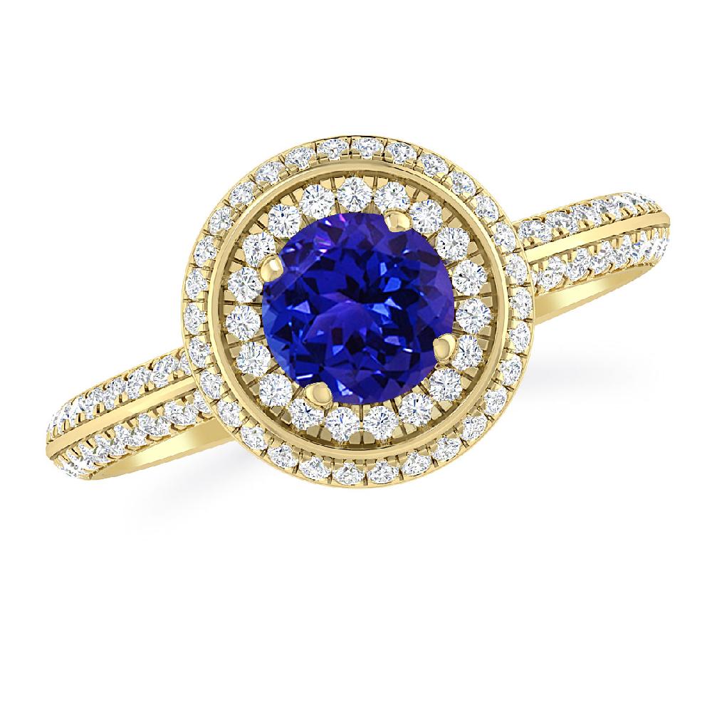 Yellow Gold - Tanzanite