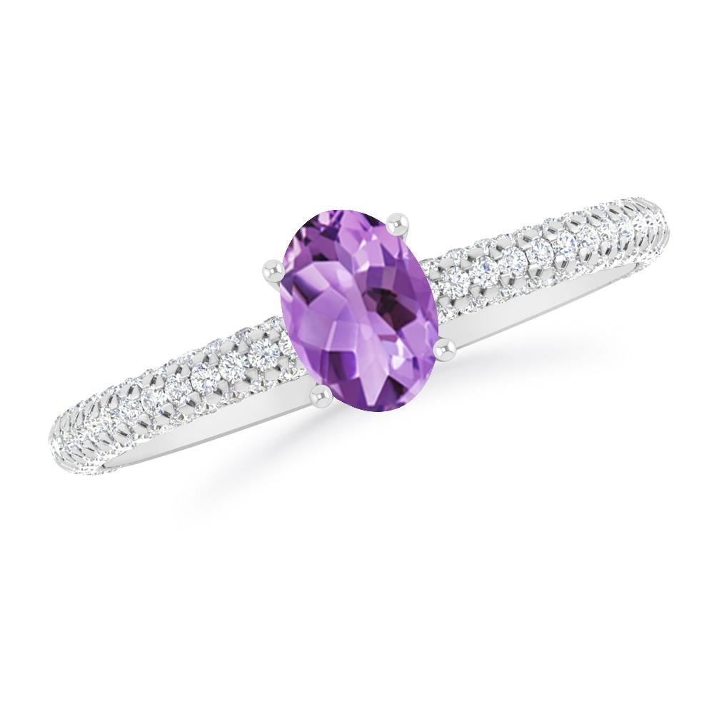 White Gold - Amethyst