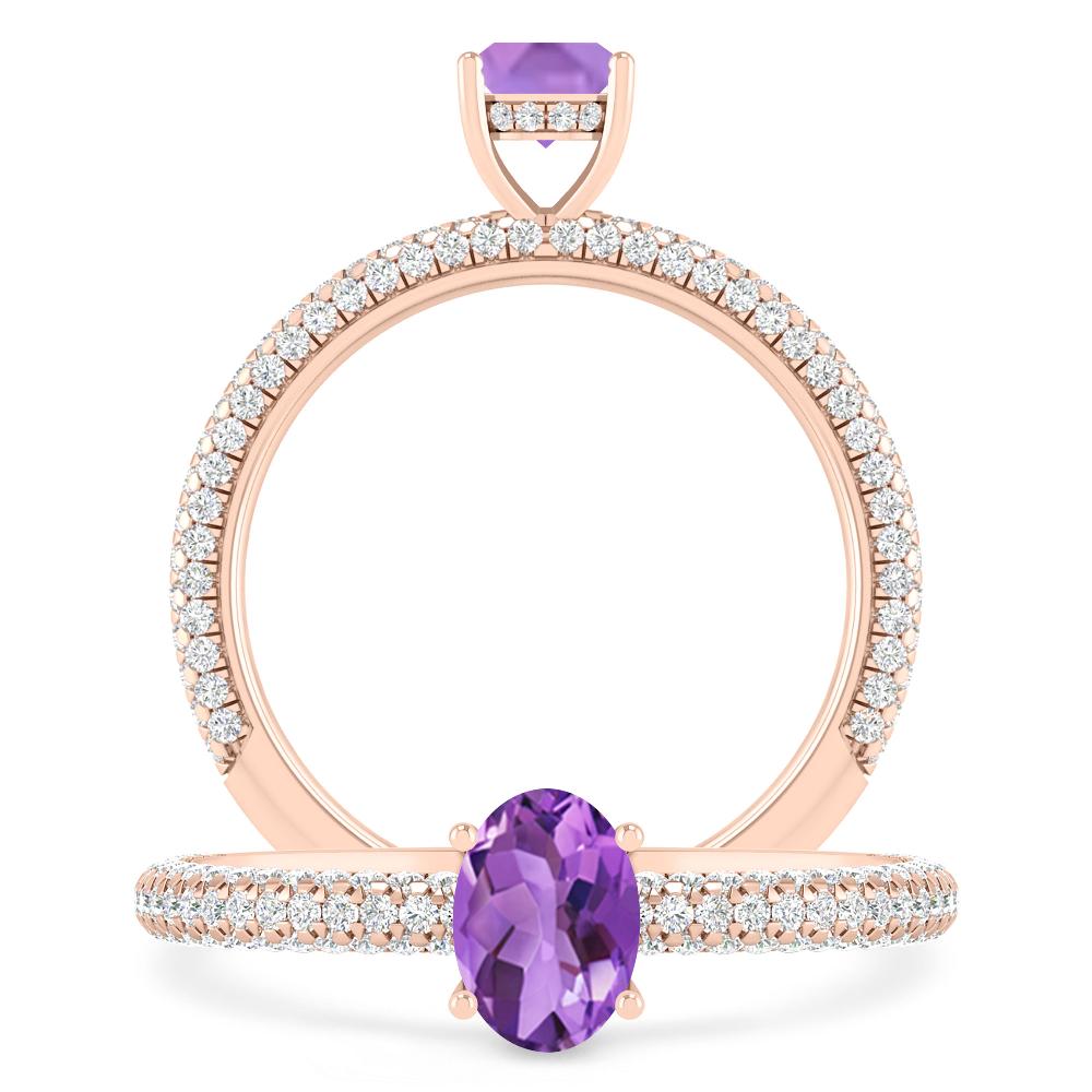 Rose Gold - Amethyst