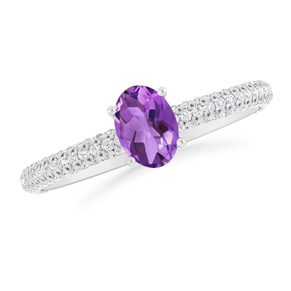 White Gold - Amethyst