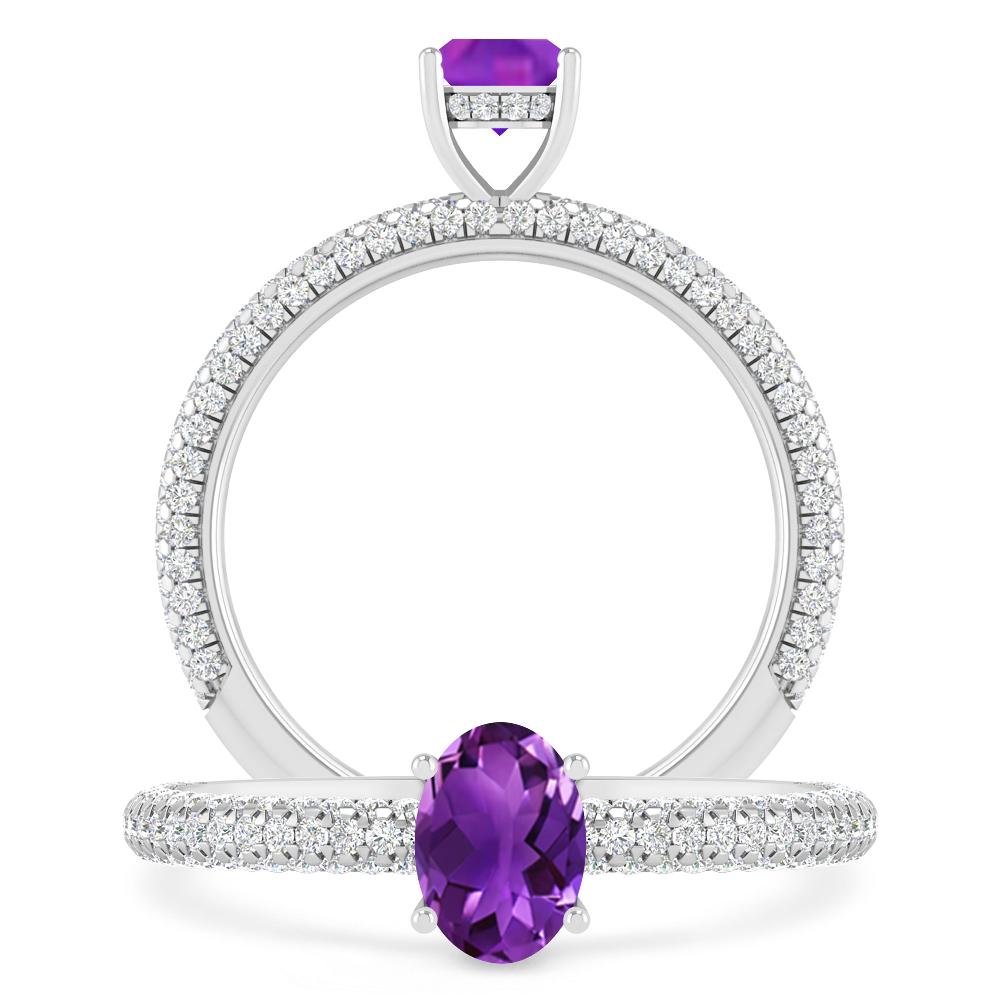 White Gold - Amethyst